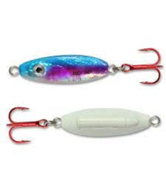 NORTHLAND FISHING TACKLE NORTHLAND BUCK-SHOT RATTLE SPOON 1/16oz SG RAINBOW BRS2-25