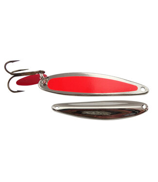 BAY DE NOC LURE CO. THE SWEDISH PIMPLE 3/4oz FLO ORANGE/NICKEL
