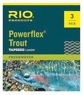 Rio RIO POWERFLEX TROUT TAPERED LEADER 9' 4X, 5X, 6X