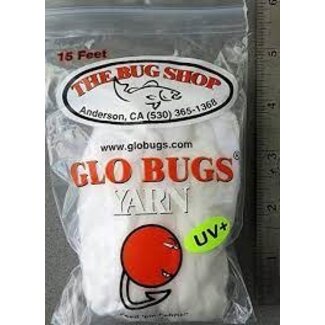 THE BUG SHOP GLO BUG YARN 15FT/PKG WHITE - YW