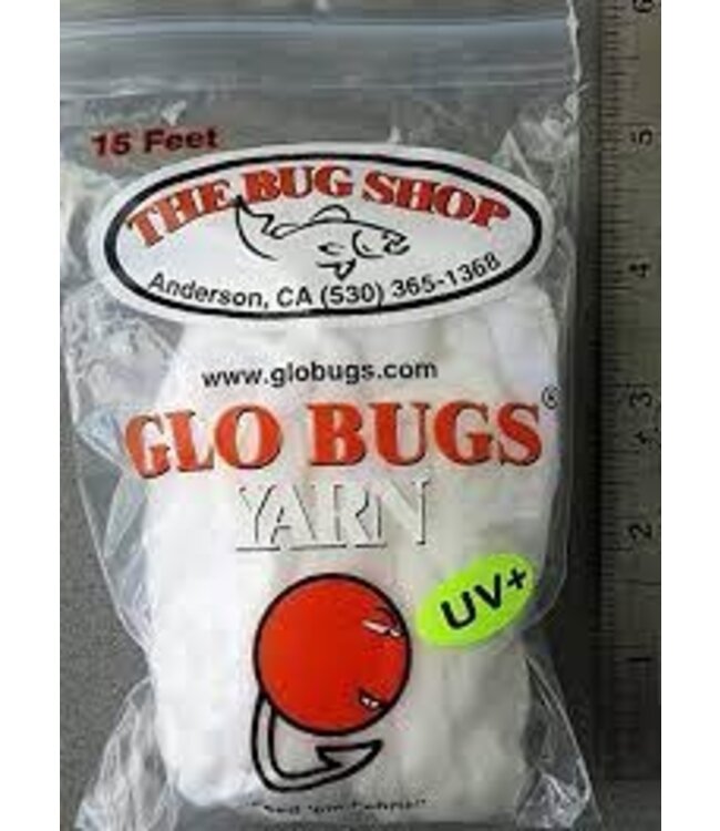 THE BUG SHOP GLO BUG YARN 15FT/PKG WHITE - YW