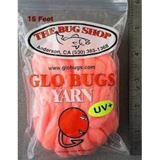 THE BUG SHOP GLO BUG YARN 15'/PKG PEACHY KING - YPK