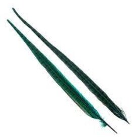 Wapsi 1 PAIR RINGNECK TAIL FEATHERS OLIVE  PTP089