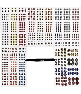 Wapsi HOLOGRAM DOME EYES 1/8" MIRAGE EYH6259