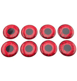 Wapsi FLAT STICK ON EYES 3/16" HOLO.RED (EYS2337)