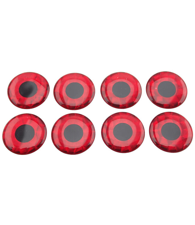 Wapsi (EYS1337) FLAT STICK ON EYES 1/8" HOLO RED