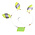 HAMMERHEAD TACKLE HAMMERHEAD COWBELLS  4/0  4.25" -  CHARTREUSE