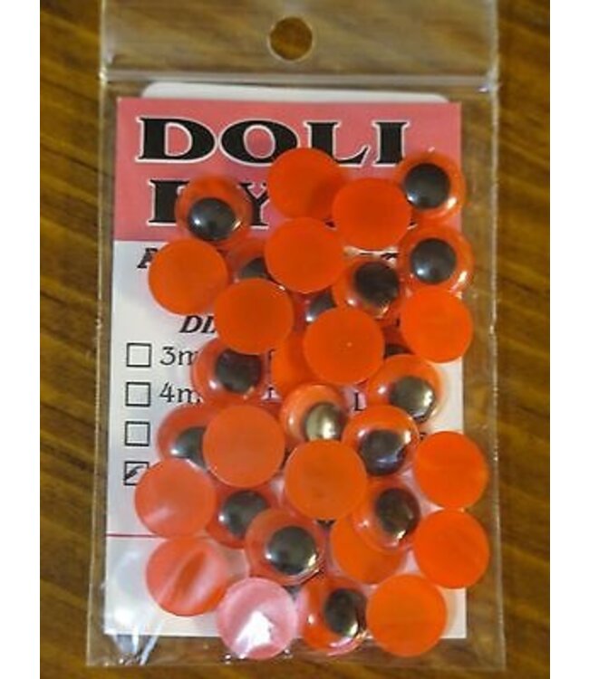 Wapsi DOLL EYES 7MM BLACK/FIRE ORANGE EYD7305