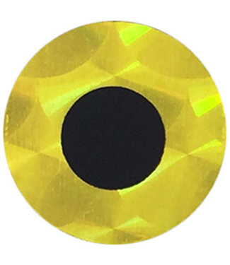 Wapsi (EYS4336) FLAT STICK ON EYES 5/16" HOLO.YELLOW