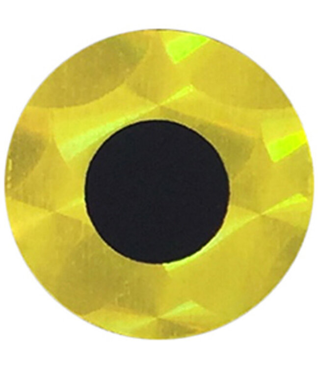 Wapsi (EYS4336) FLAT STICK ON EYES 5/16" HOLO.YELLOW