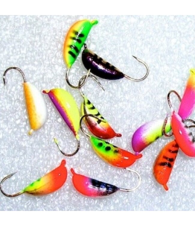 CUSTOM JIGS & SPINS INC. Custom Chekai Tungsten Jigs Size 14, Color 02 Black/White
