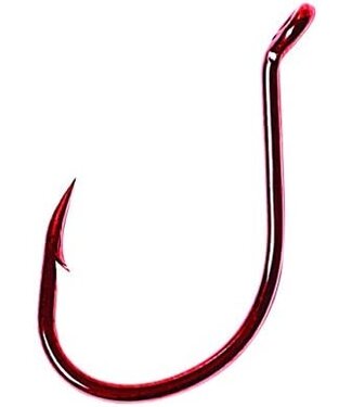 Eagle Claw Eagle Claw L1RUH-4 Lazer Sharp Hook 57Pk Sz4 Red Salmon/Steelhead Short