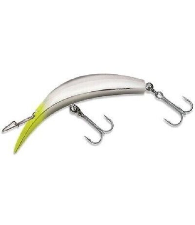 LUHR JENSEN Kwikfish K14 (Rattle) 4-1/4" Silver/ Chart Head