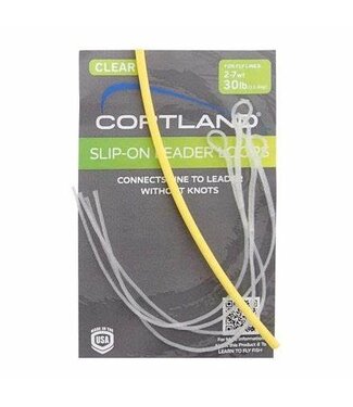 Cortland Slip-On Leader Loops - 4 Per Bag Cortland Clear Leader Loops