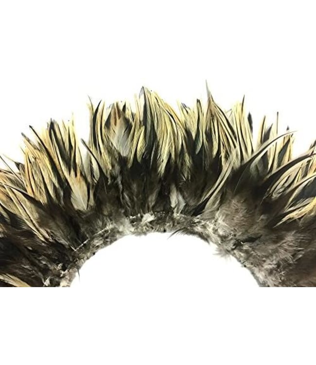 Wapsi NECK HACKLE STRUNG, NATURAL GOLDEN BADGER NH212