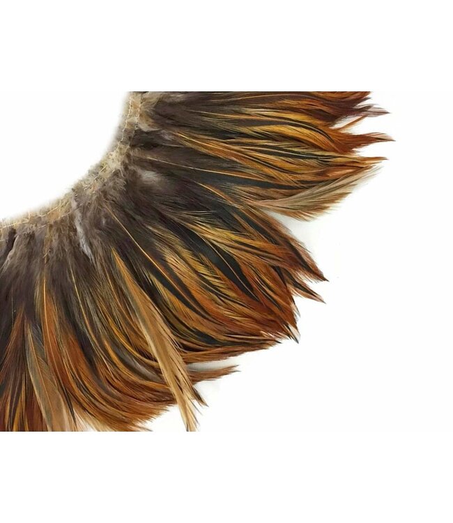 Wapsi (NH213) NECK HACKLE STRUNG, NATURAL FURNACE