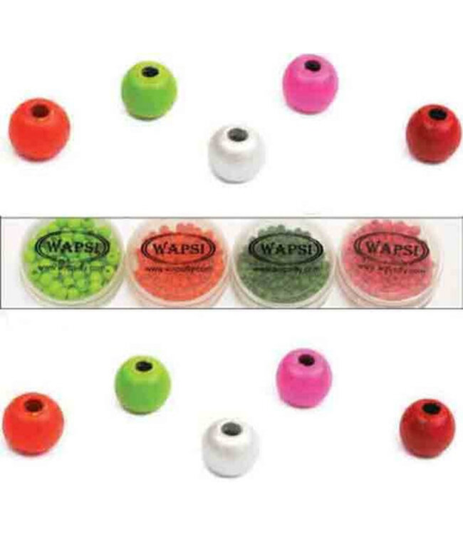 Wapsi (EYCM2505) PAINTED CYCLOPS BEADS, 7/64" FL FIRE ORANGE