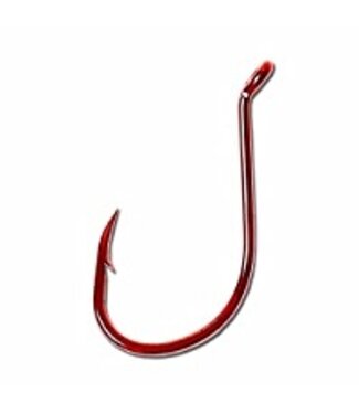 E.Claw Lazer Octopus Short Shank Offset Up Eye-Red 10PK