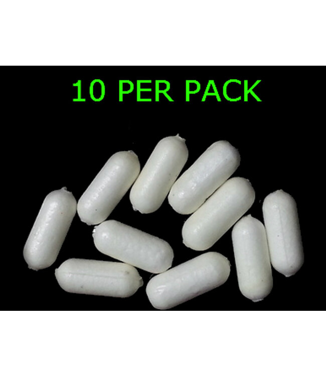 BAIT RIG FLOATS  WHITE 1/4"
