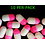 NETCRAFT BAIT RIG FLOATS  PINK/WHITE 1/4"
