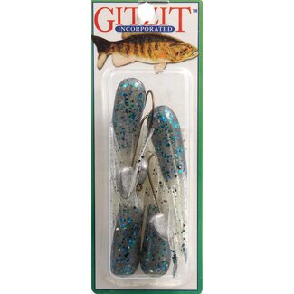 Gitzit Incorporated 93220 - GITZIT 2.5"" FAT GITZIT BLUEGILL 4PK 2 HOOK