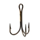 Addya Outdoors Inc. Addya  Open Eye, Split Shank, Clip-In Bronze Treble Hooks, X Strong Bronze 6 5pk
