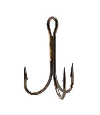 Addya Outdoors Inc. ADDYA OPEN EYE, SPLIT SHANK, CLIP-IN BRONZE TREBLE HOOKS, X STRONG BRONZE SZ 6 5PK