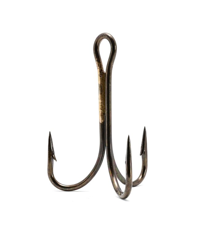 Addya Outdoors Inc. ADDYA OPEN EYE, SPLIT SHANK, CLIP-IN BRONZE TREBLE HOOKS, X STRONG BRONZE SZ 6 5PK