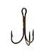 Addya Outdoors Inc. ADDYA OPEN EYE, SPLIT SHANK, CLIP-IN BRONZE TREBLE HOOKS, X STRONG BRONZE SZ 6 5PK