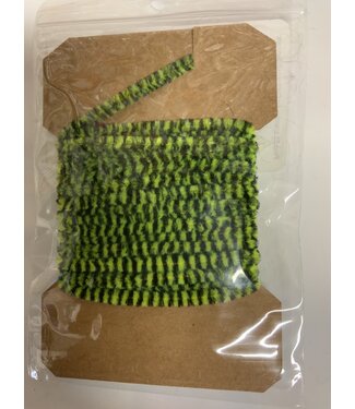 Wapsi (VG2303) VARIEGATED CHENILLE MED, BLACK/FL.YELLOW
