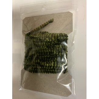 Wapsi VARIEGATED CHENILLE MED, BLACK/OLIVE (VG2302)