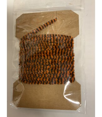 Wapsi (VG2305) VARIEGATED CHENILLE MED, BLACK/ORANGE