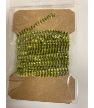 Wapsi (VG2307) VARIEGATED CHENILLE MED, DK.OLIVE/YELLOW