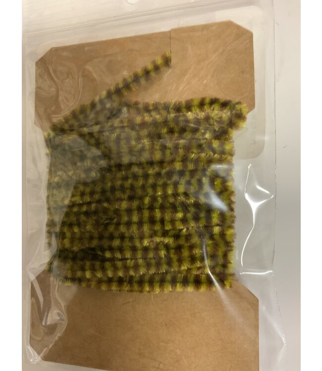 Wapsi (VG2347) VARIEGATED CHENILLE MED, LT.OLIVE/DK.BRN.