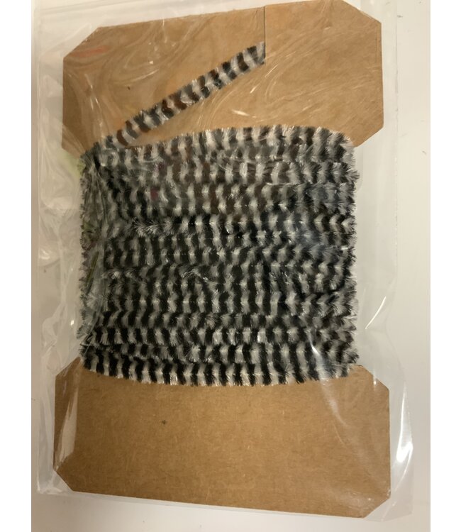 Wapsi (VG2301) VARIEGATED CHENILLE MEDIUM, BLACK/WHITE
