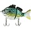 OKUMA FISHING TACKLE CORP. BIO GILL SOFT SWIMBAIT 4" 1 5/8 oz. LIGHT BLACK