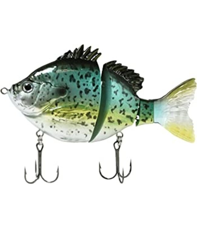 OKUMA FISHING TACKLE CORP. BIO GILL SOFT SWIMBAIT 4" 1 5/8 oz. LIGHT BLACK