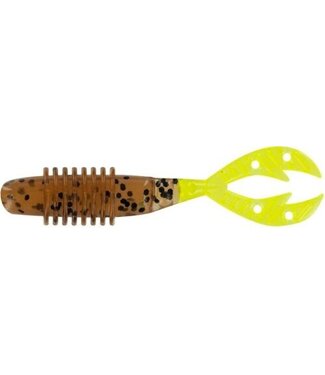 BIG BITE BAITS KAMIKAZE SWIMON 2.5'' PUMPKIN SEED/CHARTREUSE TAIL