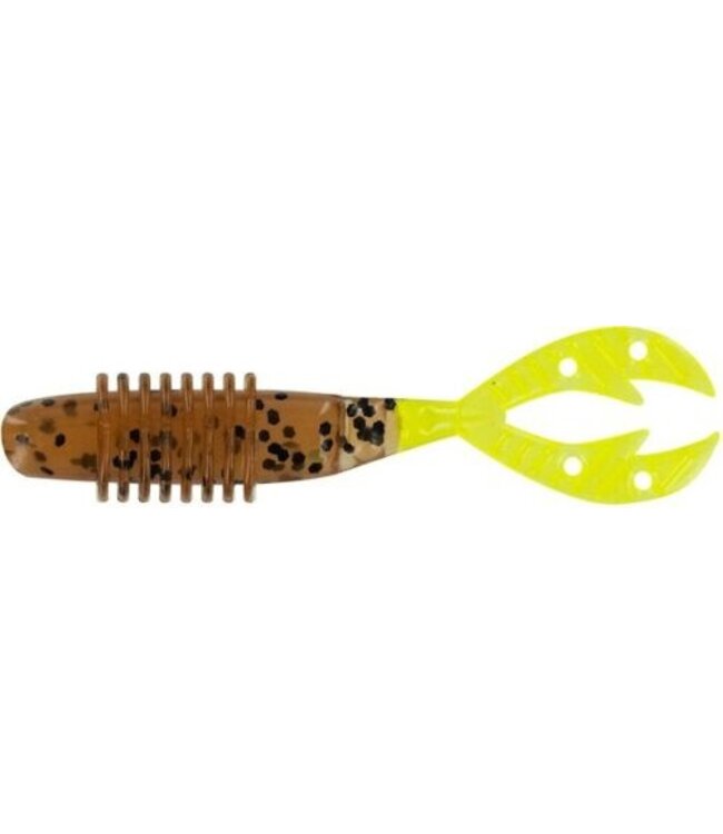 BIG BITE BAITS KAMIKAZE SWIMON 2.5'' PUMPKIN SEED/CHARTREUSE TAIL