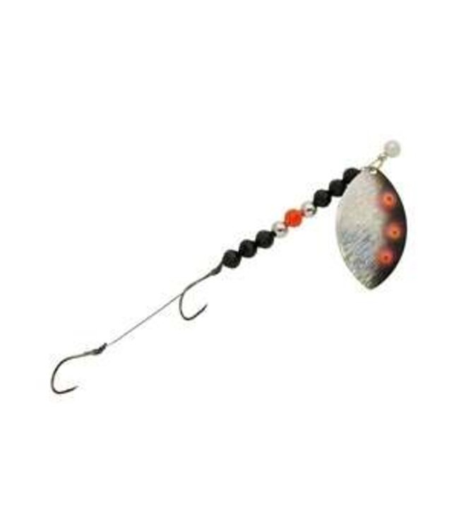 Three D Worm Harness THREE-D WORM HARNESS PRO SERIES #3 COLORADO SILVER/BLACK SCALE (CS3-SBSC)