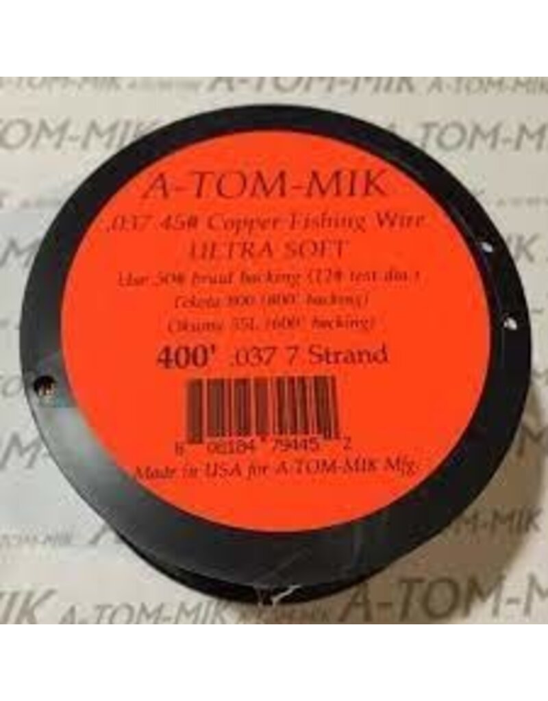 A-TOM-MIK 400' COPPER MULTISTRAND TROLLING .037 WIRE