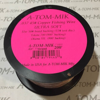 A-TOM-MIK MFG. A-TOM-MIK 250' COPPER MULTISTRAND TROLLING .037 WIRE