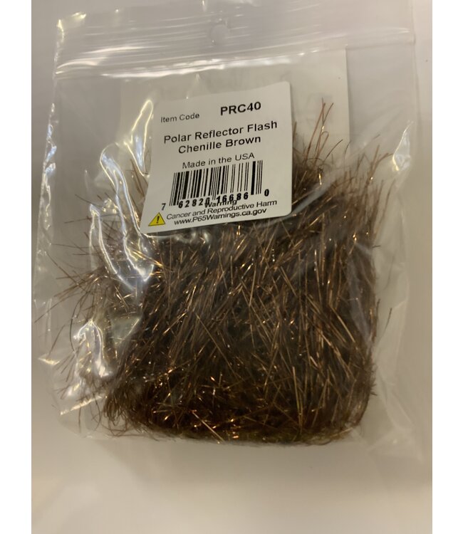 Polar Reflector Flash Chenille #40 Brown PRC40