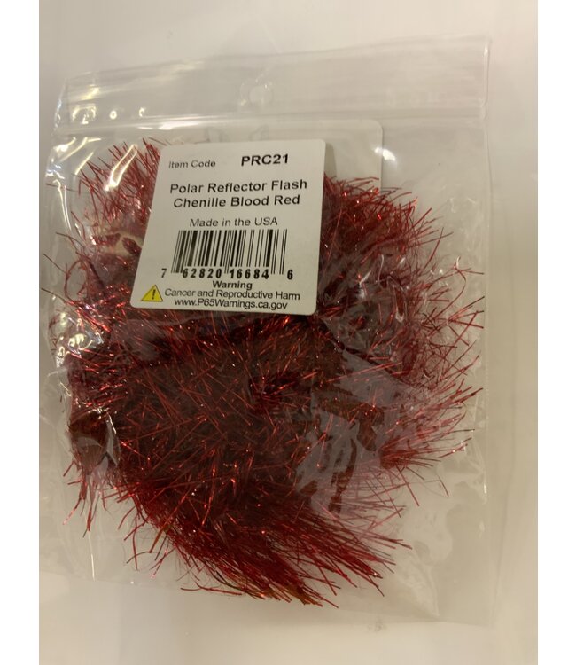 Polar Reflector Flash Chenille #21 Blood Red PRC21
