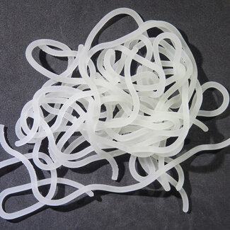 Caster's Squirmito The Original Squiggly Worm Material #65 Clear White CSQ65