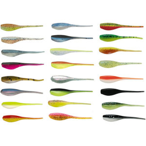 Big Bite Baits, Inc. Big Bite Baits Swimming Crappie Minnow 2'' Purple Glitter/Opaque Chartreuse