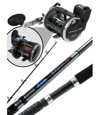 OKUMA FISHING TACKLE CORP. COMBO:  OKUMA CLASSIC PRO ROD  / OKUMA CONVECTOR 30DS W/30LB TROLLING WIRE