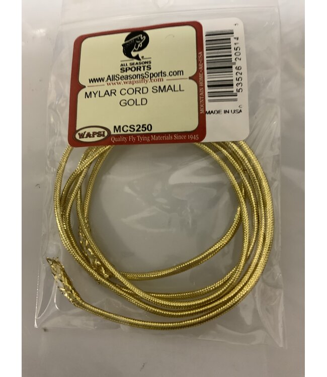 Wapsi MYLAR CORD SMALL GOLD MCS250