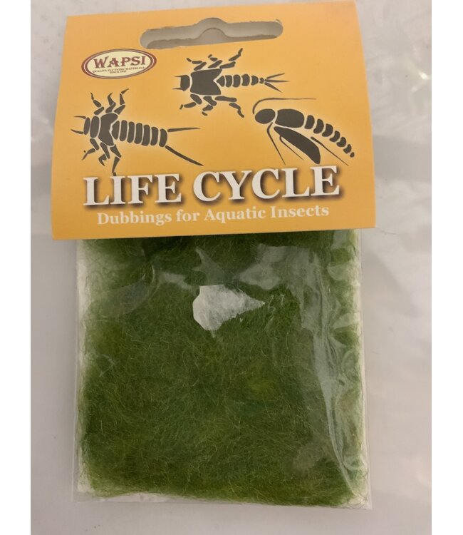 Wapsi LIFE CYCLE DUBBING CADDIS GREEN LCC072