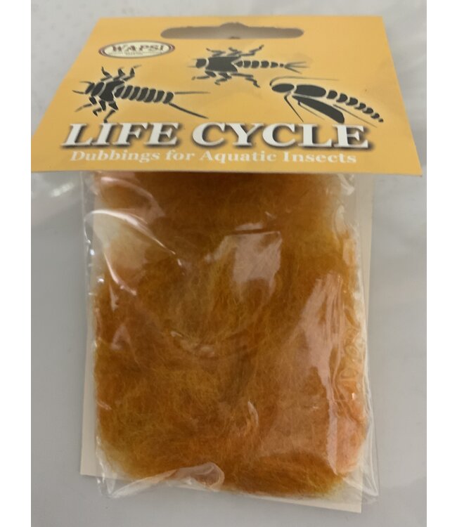 Wapsi LIFE CYCLE DUBBING CADDIS ORANGE LCC012